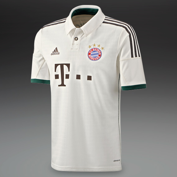 13-14 Bayern Munich Away White Jersey Shirt - Click Image to Close